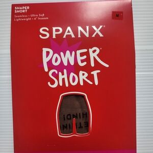SPANX Power Short Chestnut Brown Size M New Shapewear